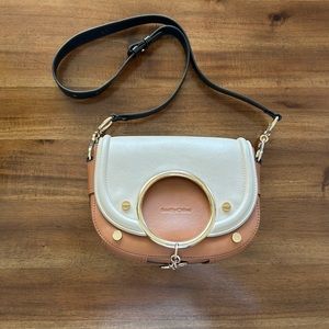 See by Chloe Mara Colorblock Medium Leather Shoulder Bag